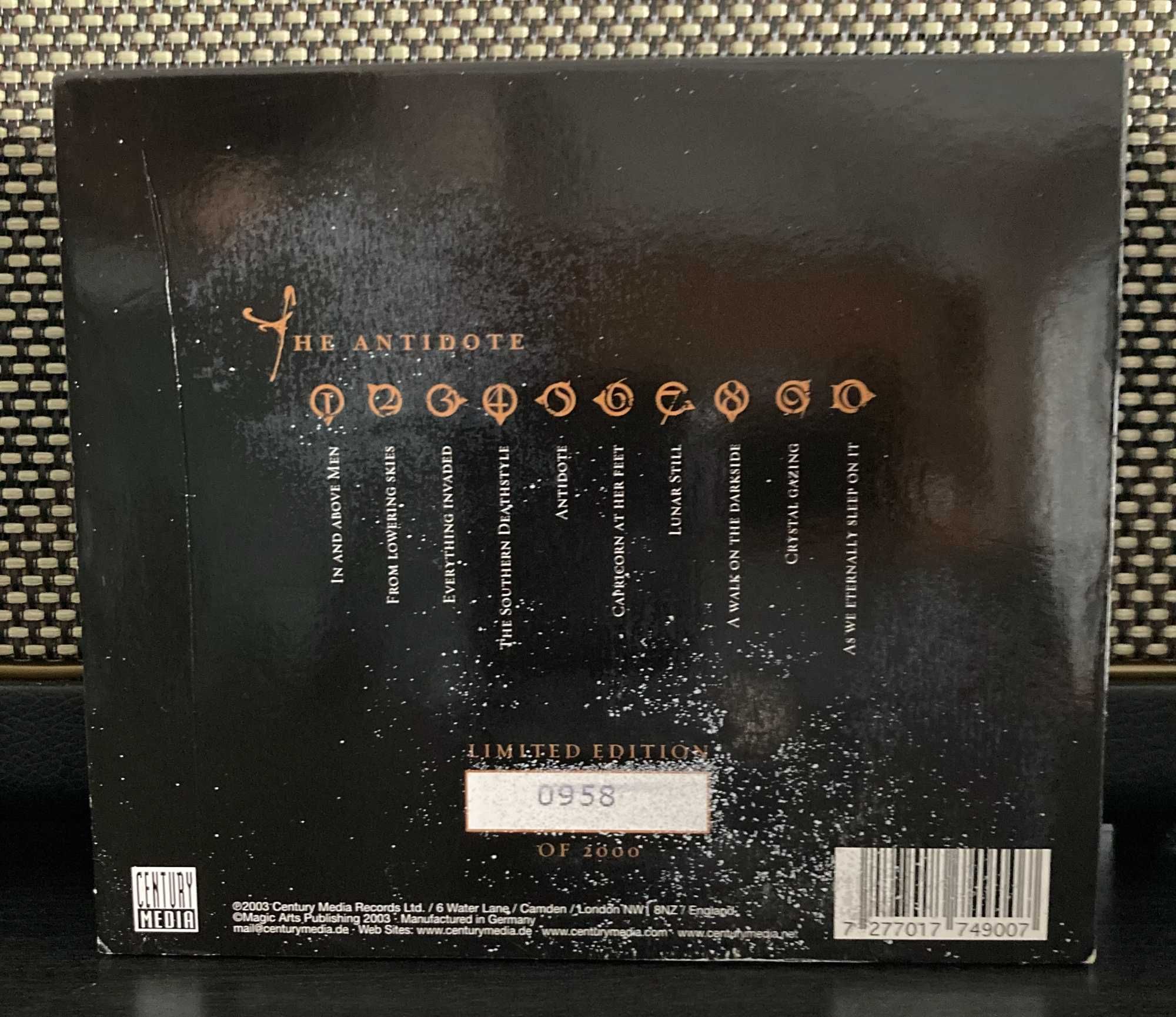 Ed. Especial Antidote - Moonspell CD + Livro