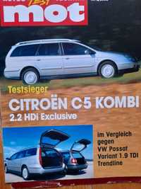 CITROEN C5 Kombi vs VOLKSWAGEN Passat TDI Variant rok 2002