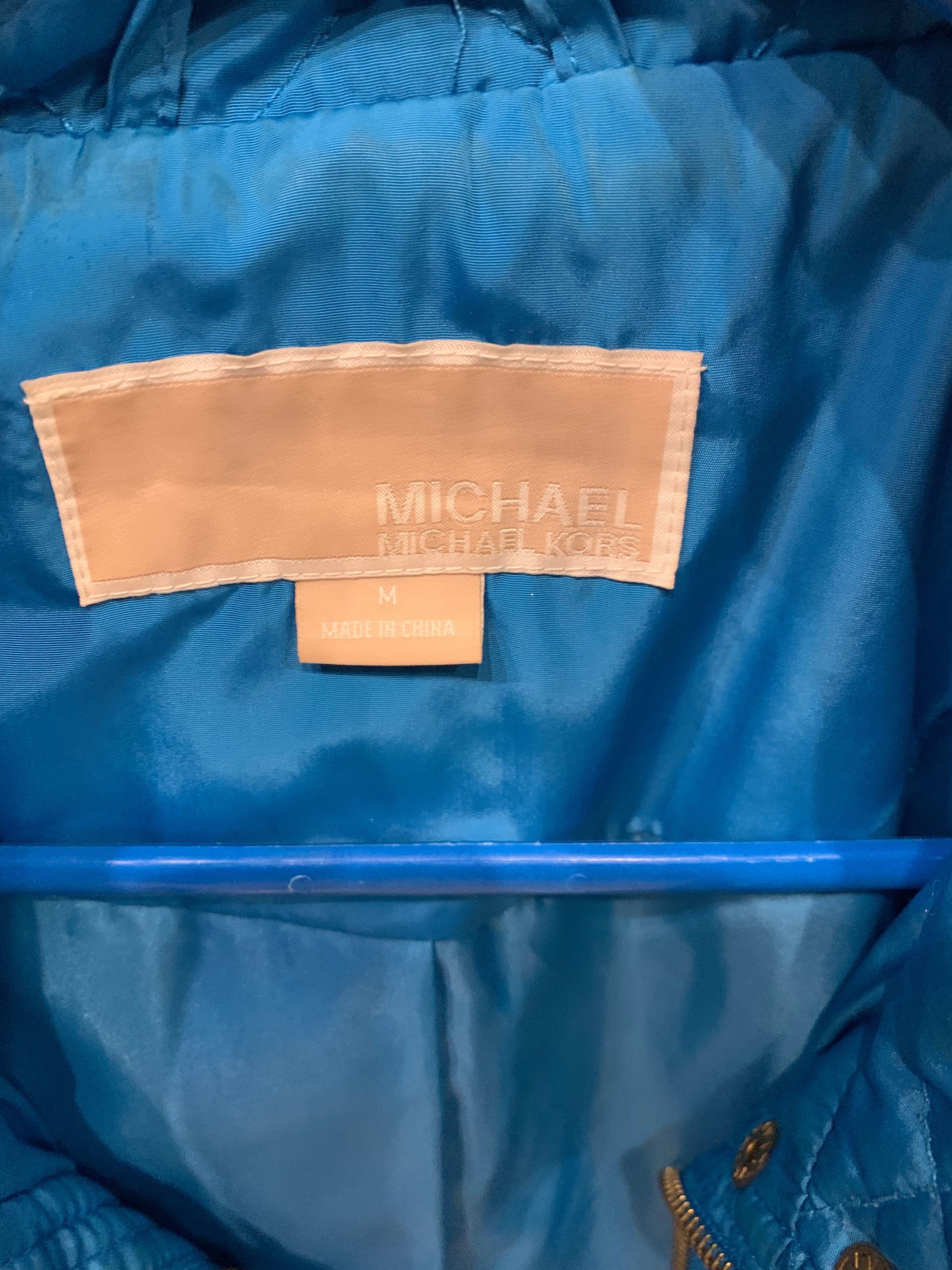 Kurtka  Michael Kors M niebieska
