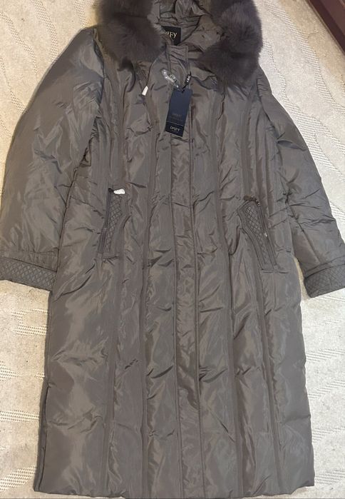 Розпродаж! Довгий пуховик фабричний Китай 4XL 54-56р