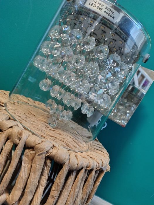 Dwa kinkiety ,lampa ścienna #diamenty #kryształy #glamoure