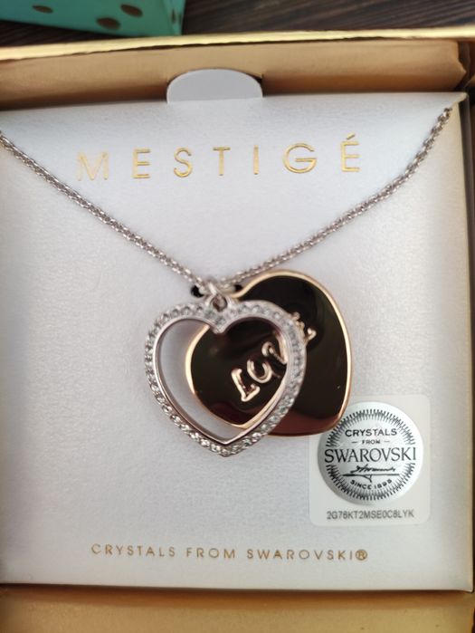 Colar love cristais Swarowsky