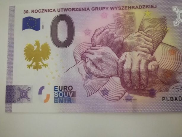 Banknot 0 Euro Grupa Wyszehradzka Gold Edition