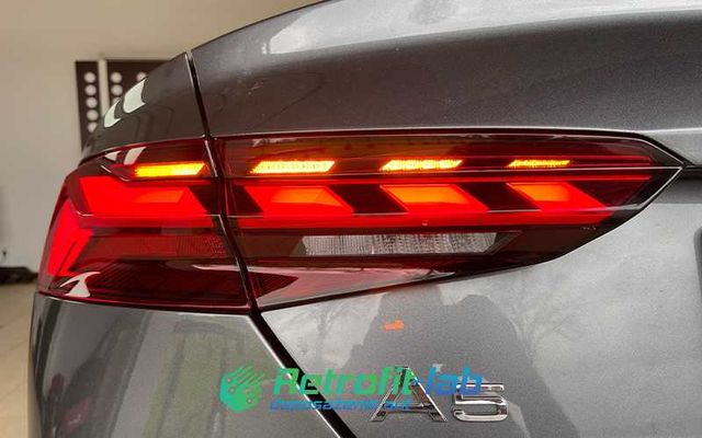 Lampy tylne Audi A5 F5 LIFT konwersja przeróbka lamp tył USA na EU