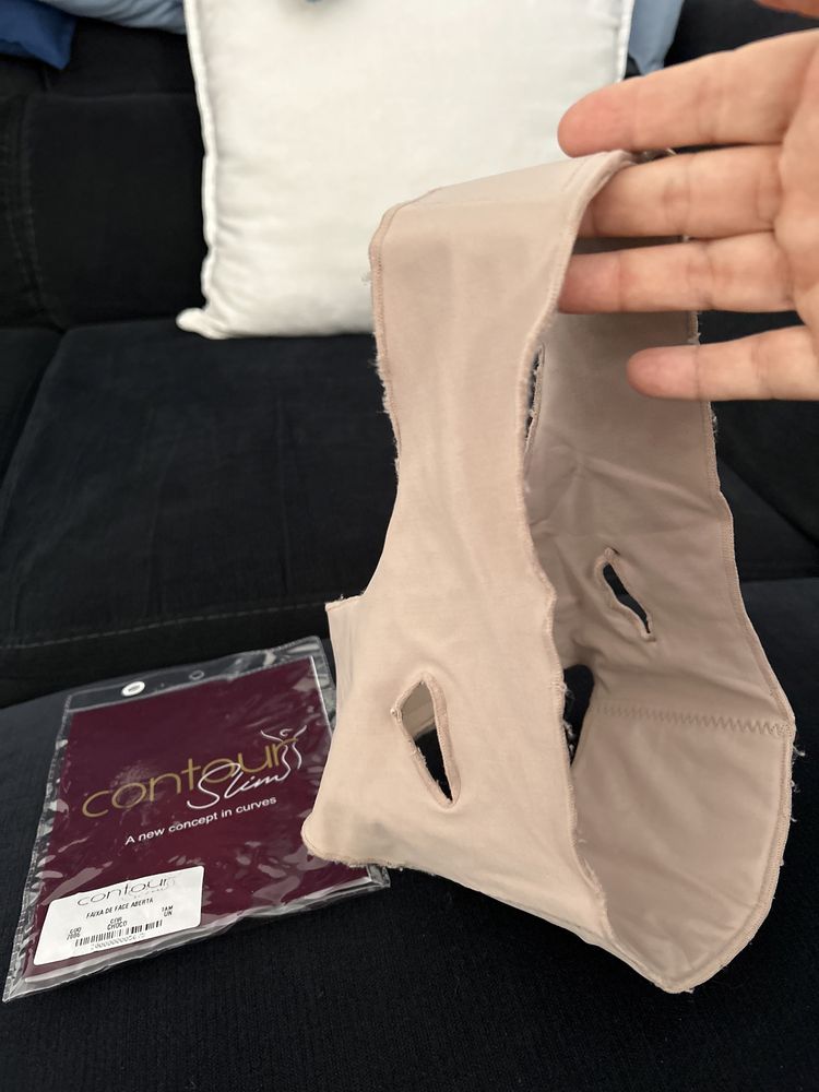 Faixa cinta modeladora facial Contour Slim usada