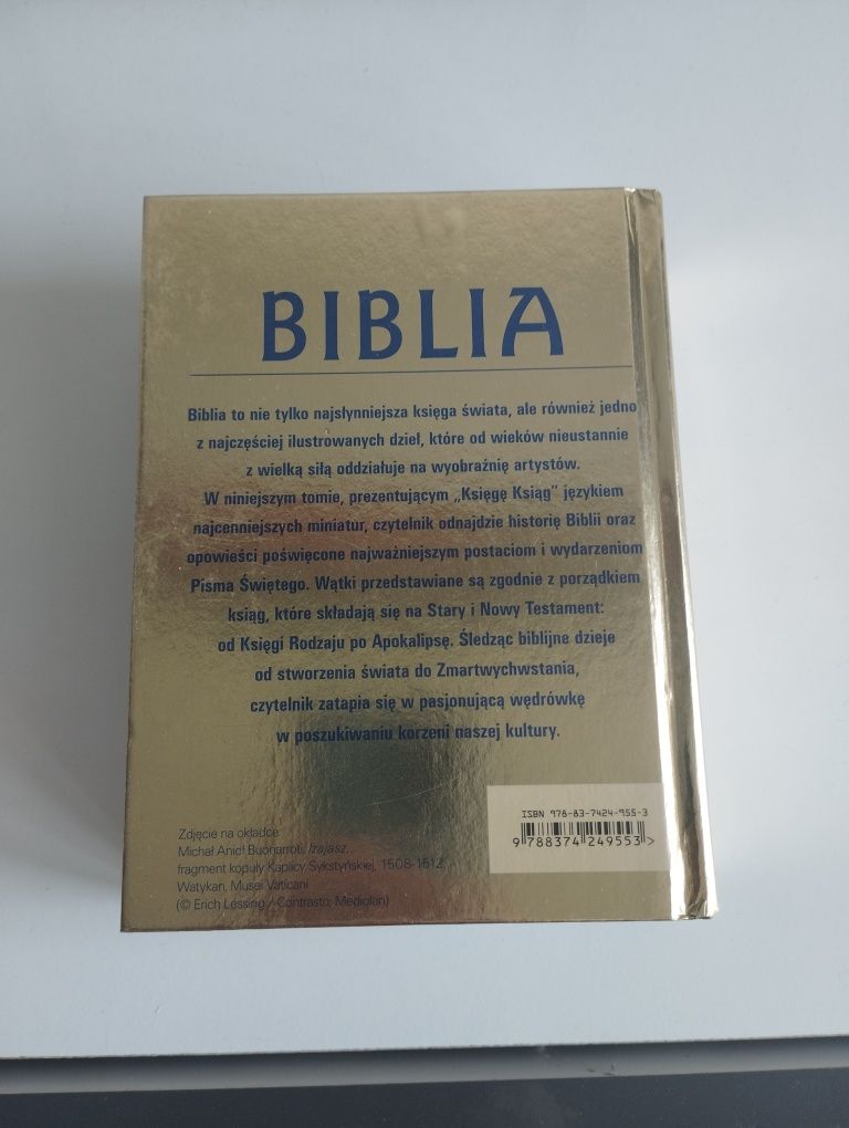 Książka pt. "Biblia w historiach i obrazach"