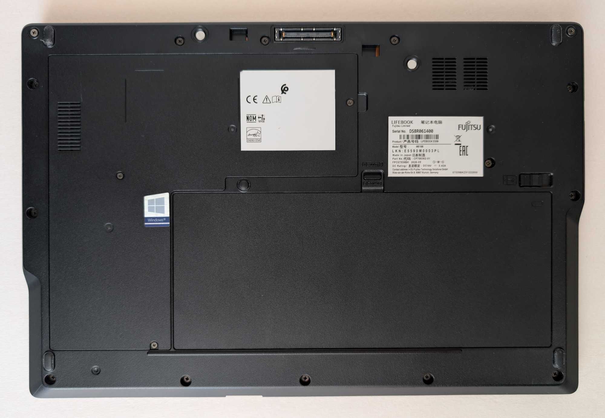 Laptop Fujitsu Lifebook E559/15.6/i5-8265U-3.9G/12G/SSD256/Win11 z AI
