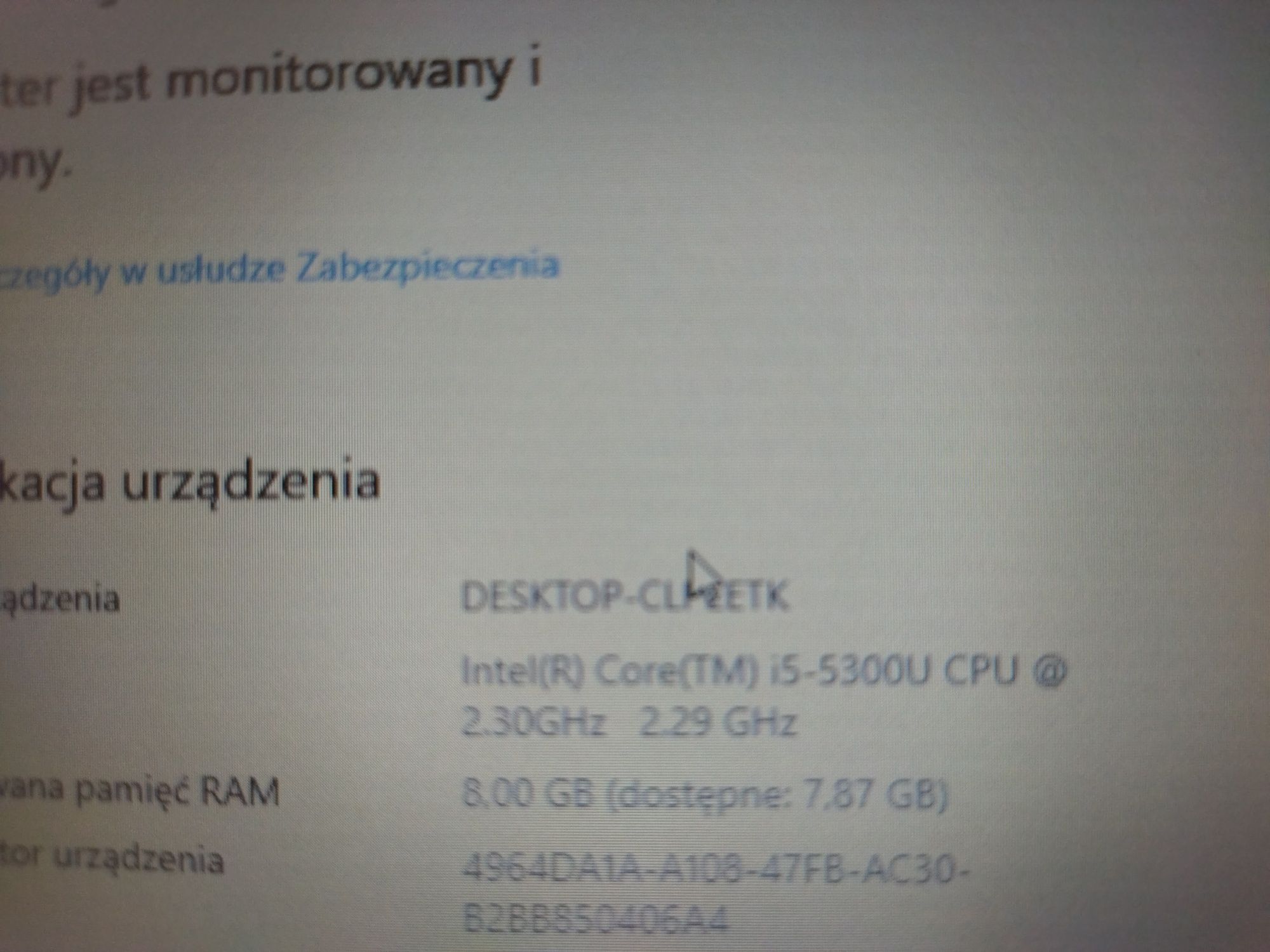 Dell 7250 i5-5300u 8gb 256 SSD Samsung stacja dokująca monitor