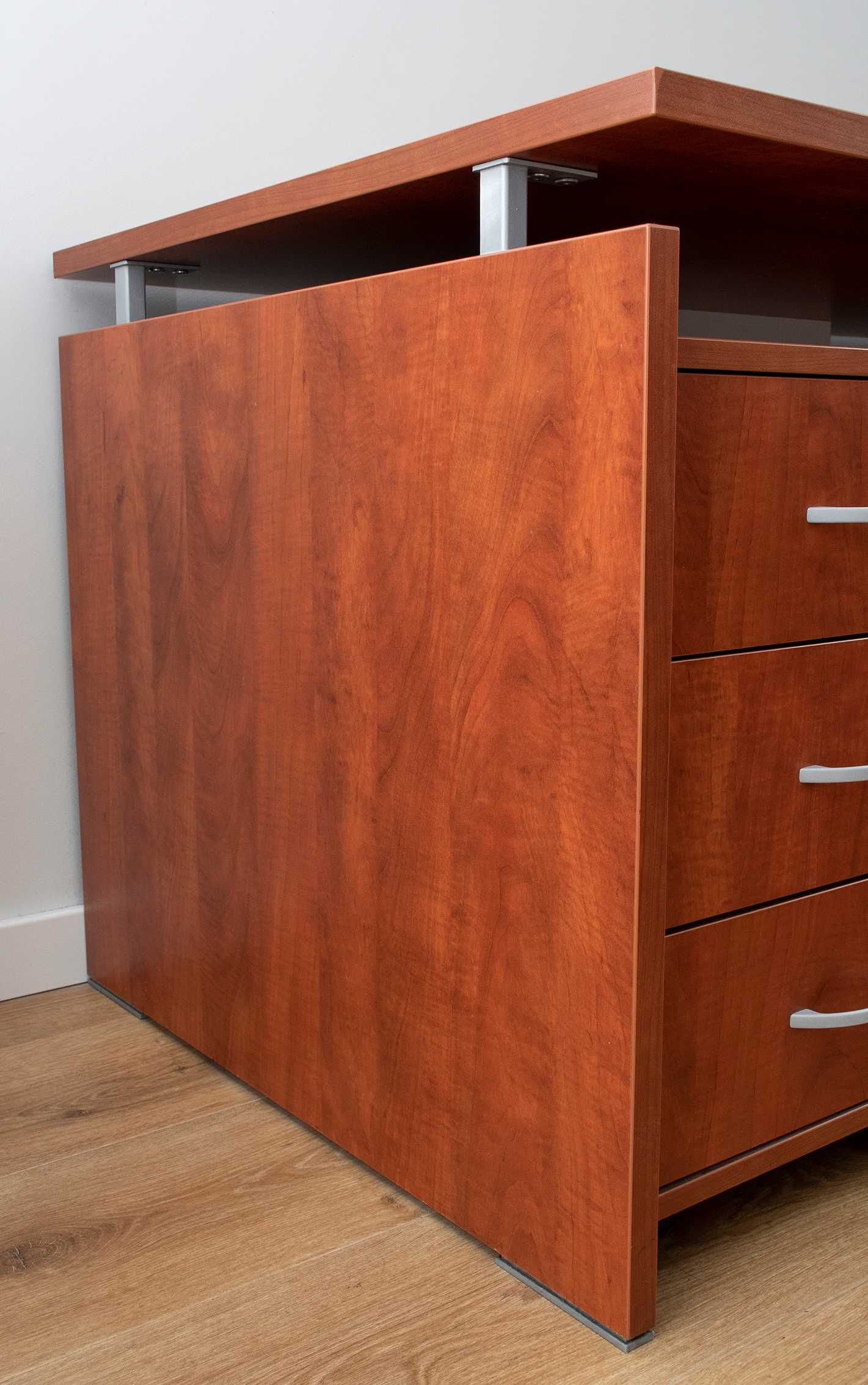 BALMA – BIURKO komputerowe z szufladami Duże 2 os* Solidne Ława 160x80