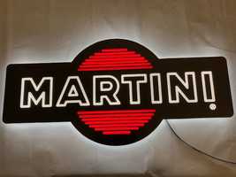 Reclamo luminoso LED à marca de vermutes MARTINI