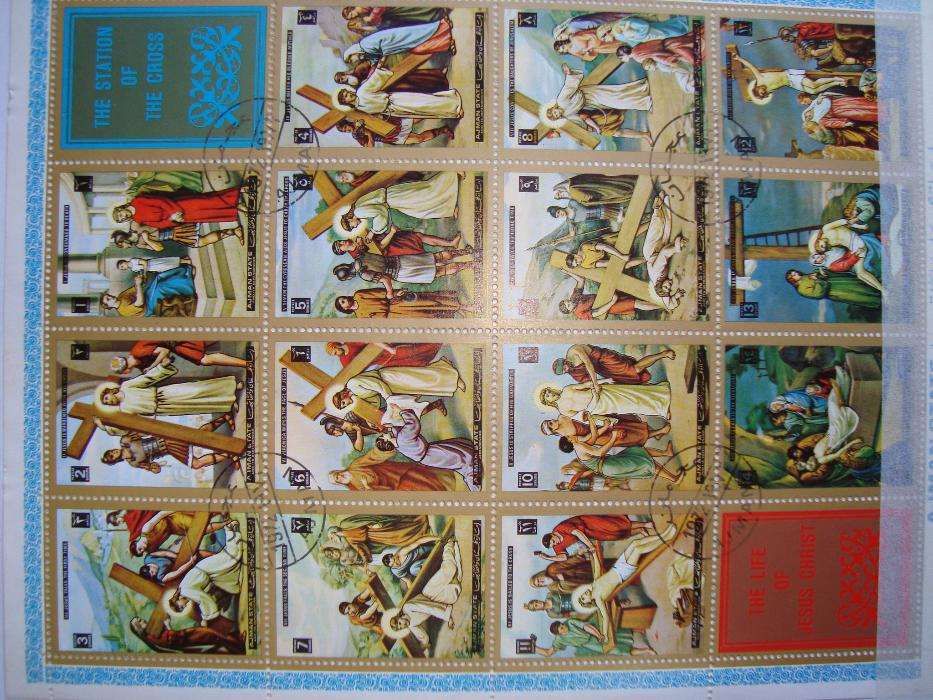 Colecção selos e blocos