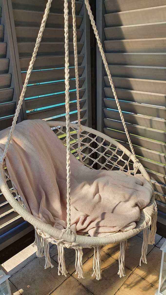 Fotel brazylijski wiszący bocianie gniazdo huśtawka