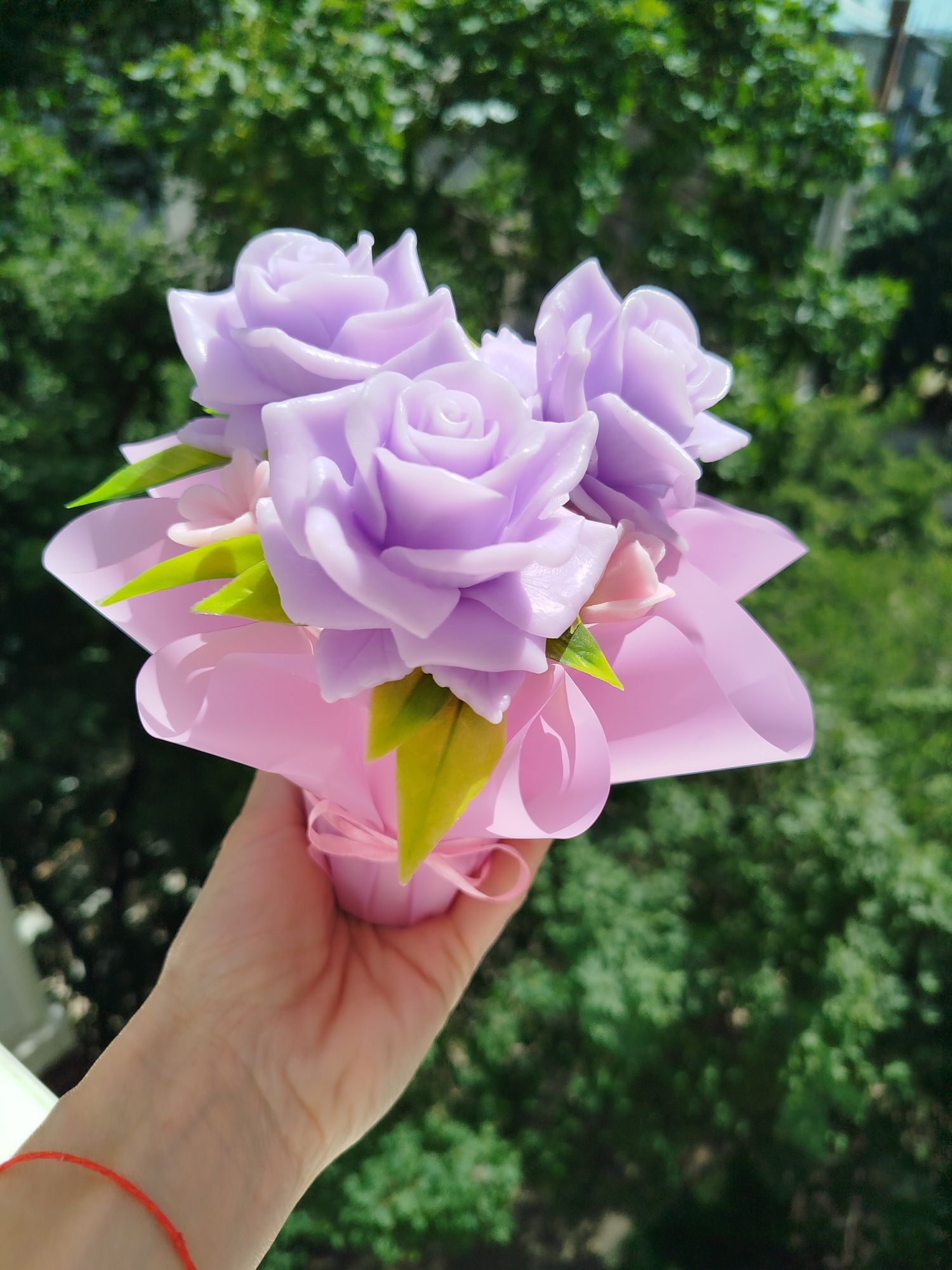 Квіти з мила ручної роботи