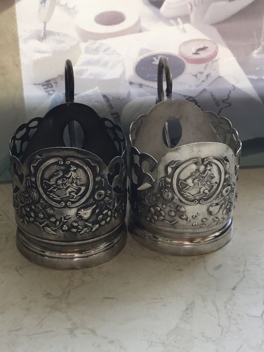 Подстаканники из СССР.Мельхиор.