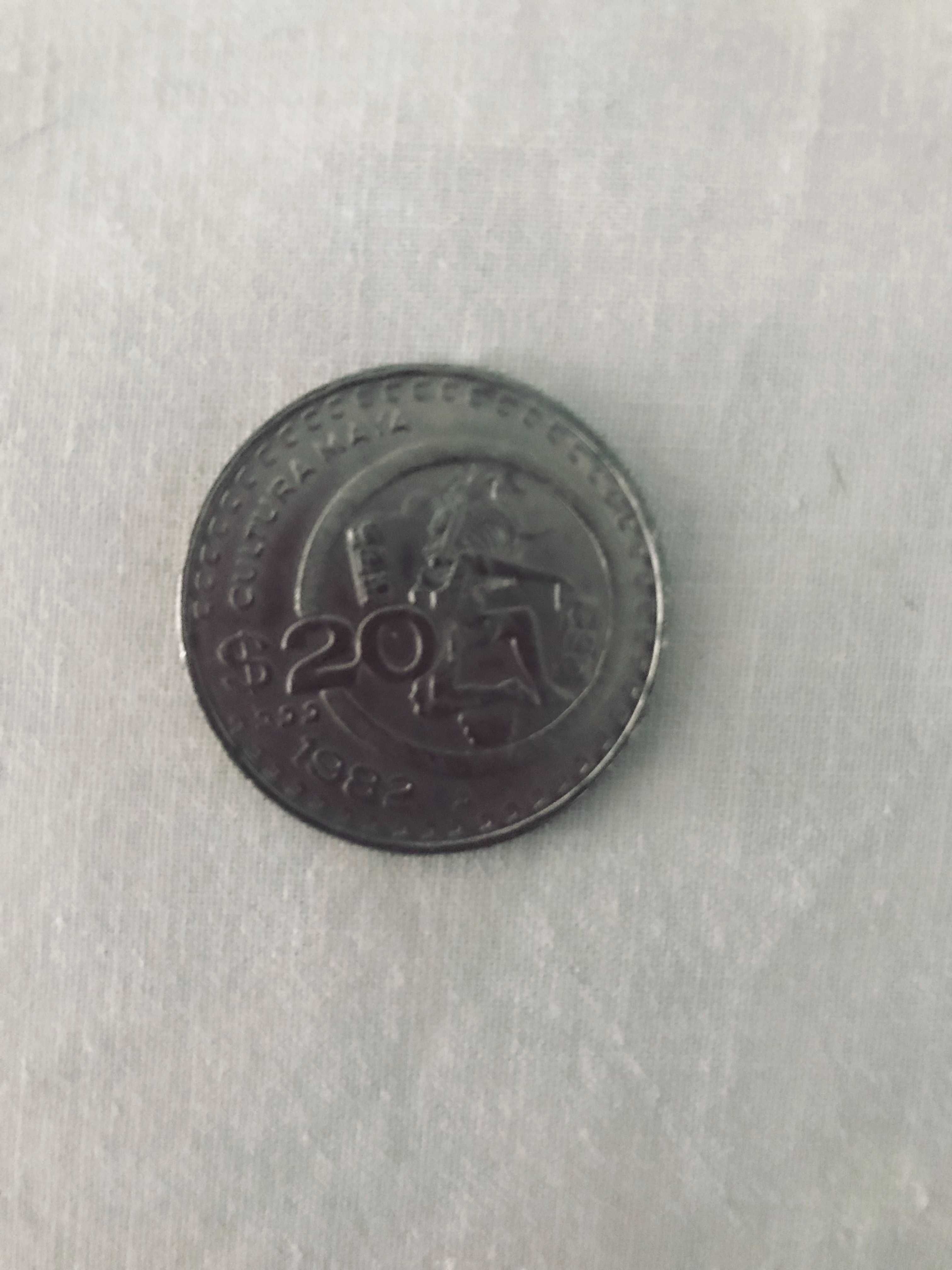 Moneta 20 peso Meksyk 1982