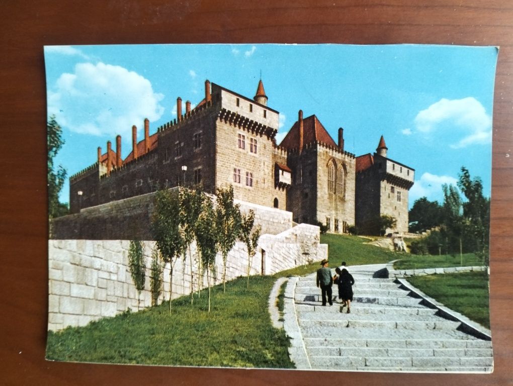 Antigos postais Paço dos Duques de Bragança - Guimarães