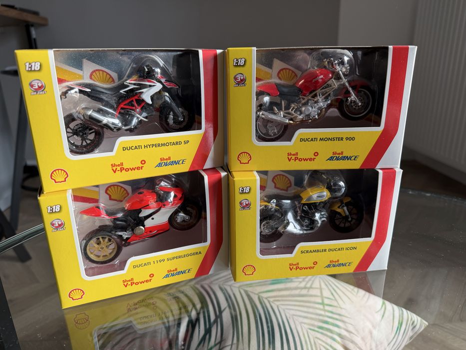Kolekcja aut, motocykli Shell | Ferrari Ducati | Zdalnie sterowane