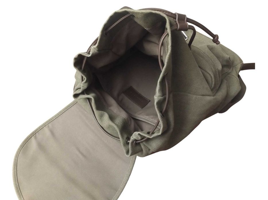 PIER ONE Brązowy Zielony Miejski Plecak Unisex PI954H05W-O11