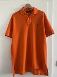 Koszulka męska polo Ralph Lauren rozm L XL 100% bawełna pomarańczowa