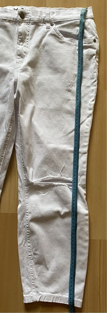 Spodnie białe damskie, rozmiar 46