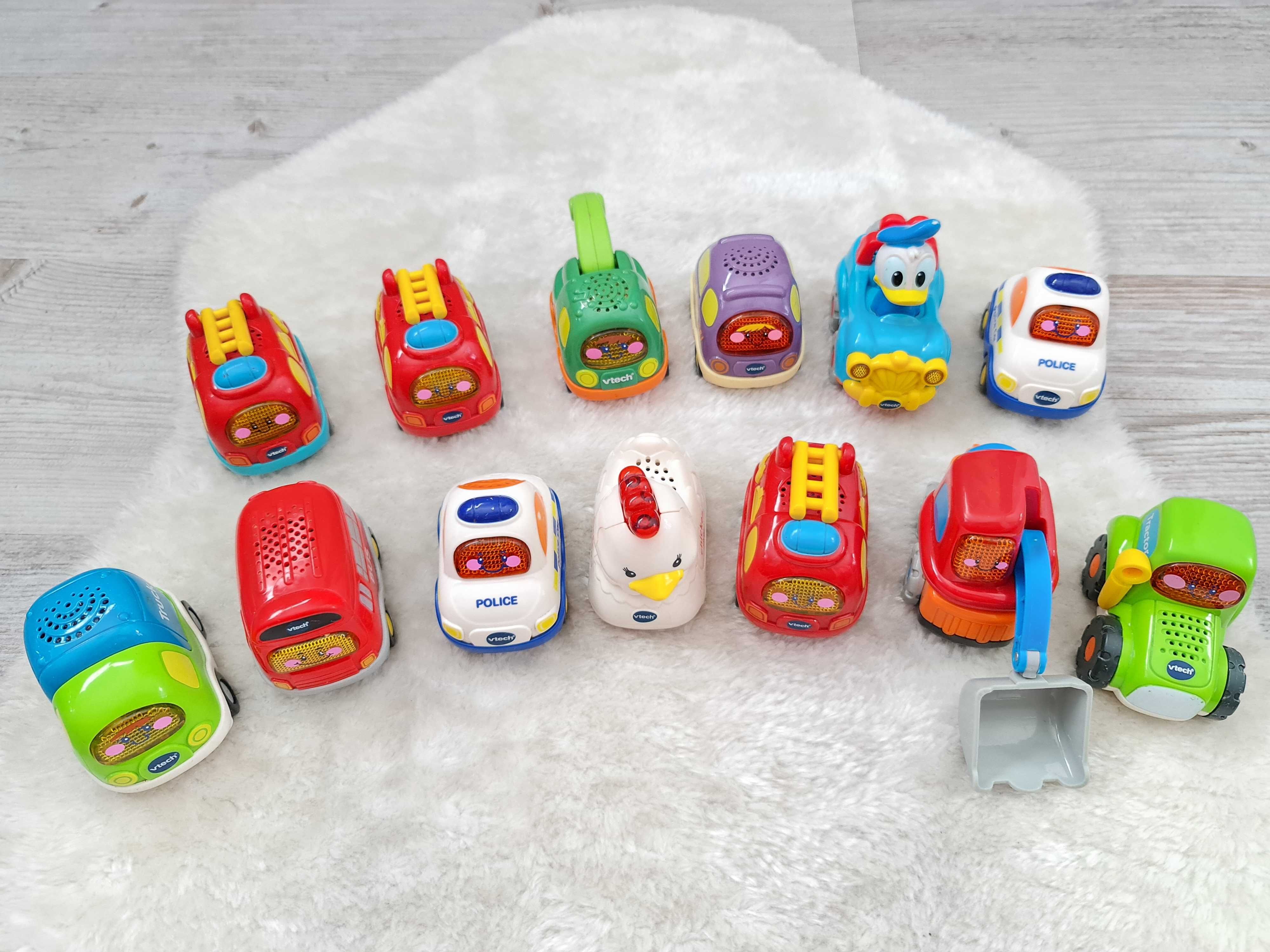 VTECH interaktywne TUT TUT autko , pojazd , Autka Toot Toot 13 SZTUK