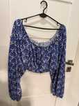 Bluzka dlugi rekaw L crop top