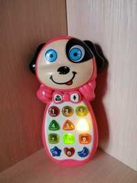 Інтерактивний дитячий музичний  телефон. Розвиваюча гра з буквами та ц