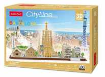 Barcelona makieta miasta PUZZLE trójwymiarowe przestrzenne kreatywne