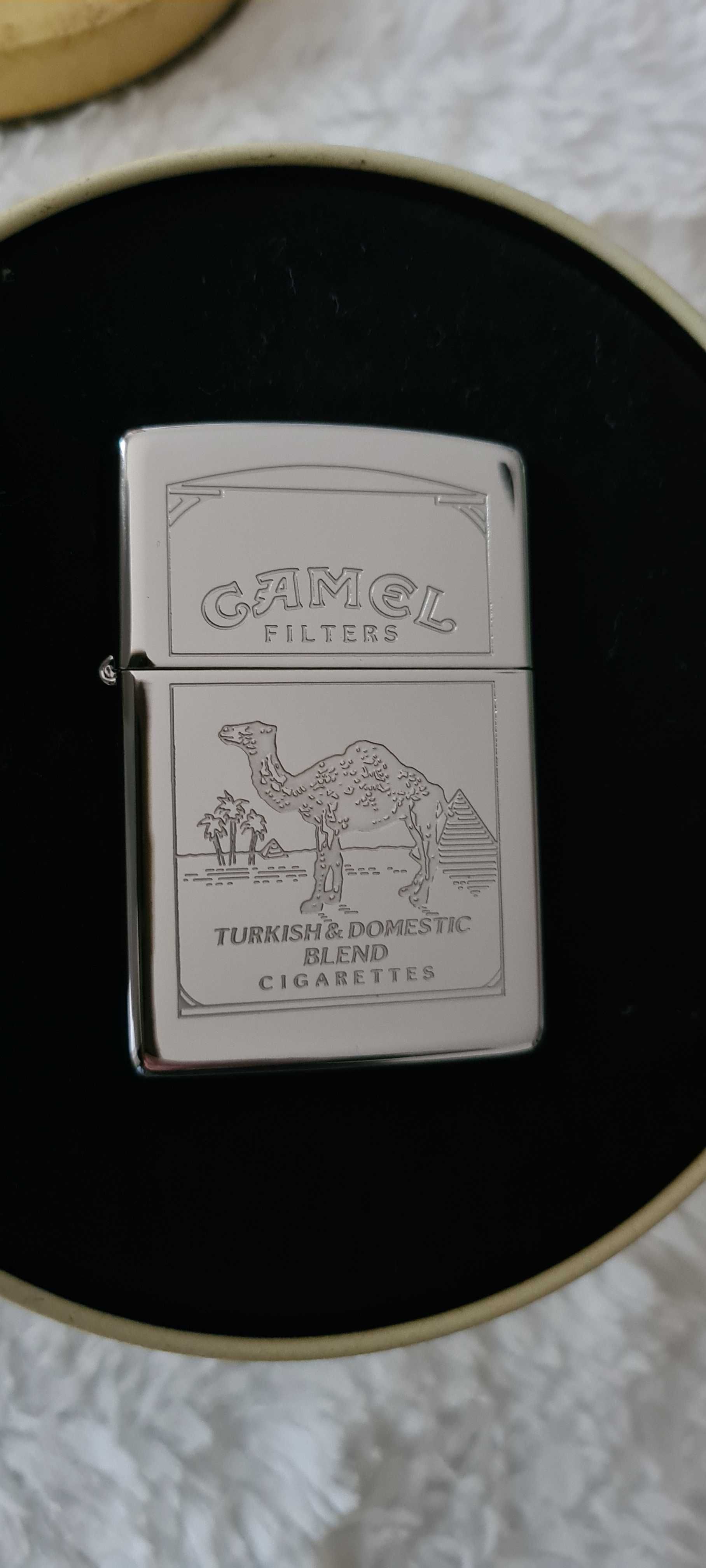 Zapalniczka Zippo CAMEL TURKISH & DOMESTIC Blend Polished 1995r. Nowa