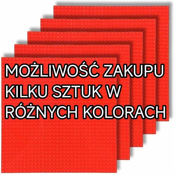 czerwona płytka konstrukcyjna, tacka montażowa, klocki Lego GRATIS !