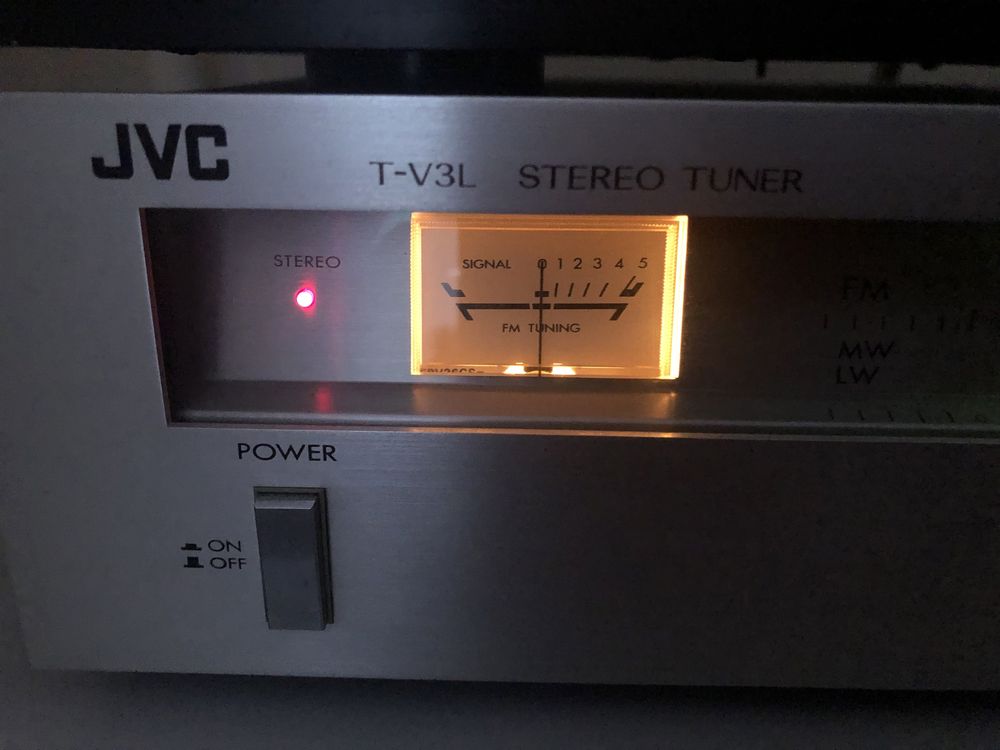 Tuner JVC T-V3L sprawny srebrny wysyłka