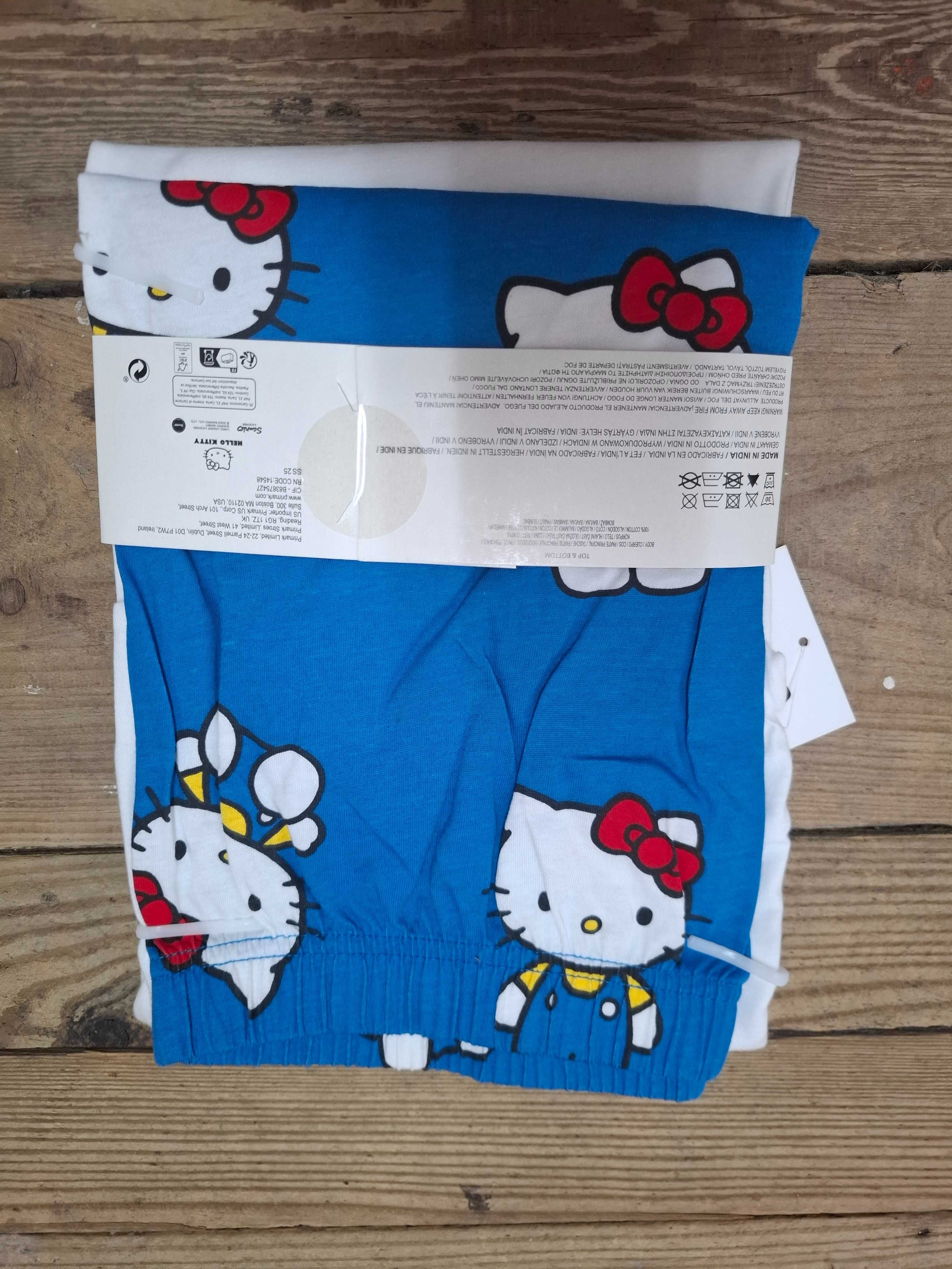 Piżama letnia Hello Kitty, nowa, z Primarku