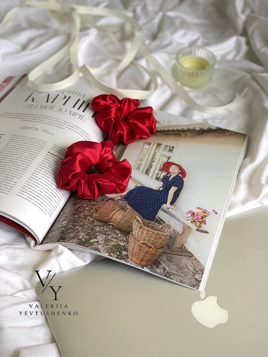 Продам атласні, шовкові резинки для волос