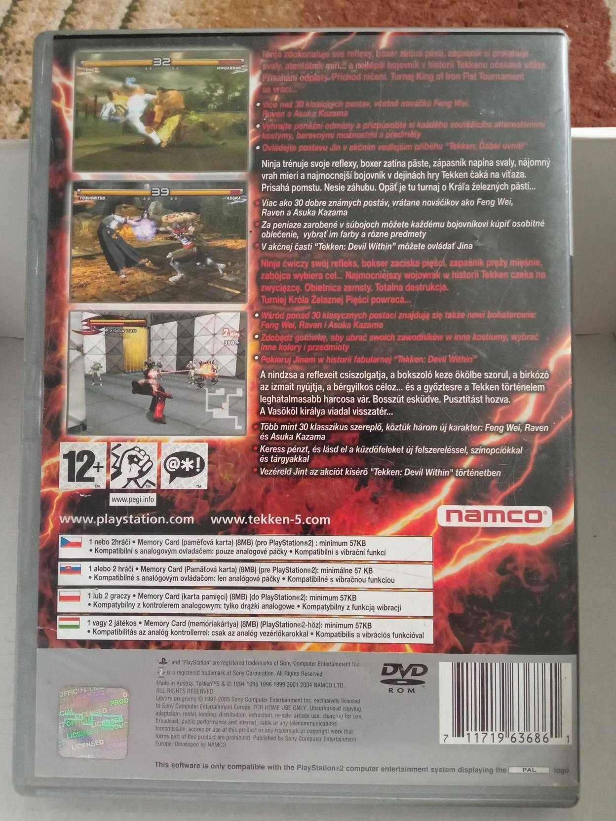 Gra TEKKEN 5 PS2 bijatyka Wydanie PL