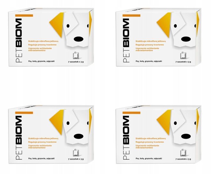 *pakiet 4 Op.petbiom (21g) Probiotyk Dla Psa, Kota