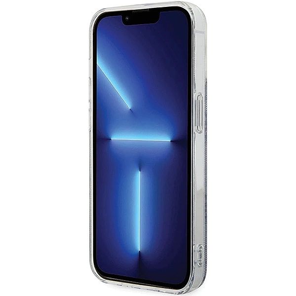 Etui Guess IML 4G MagSafe na iPhone 15 Pro - niebieskie