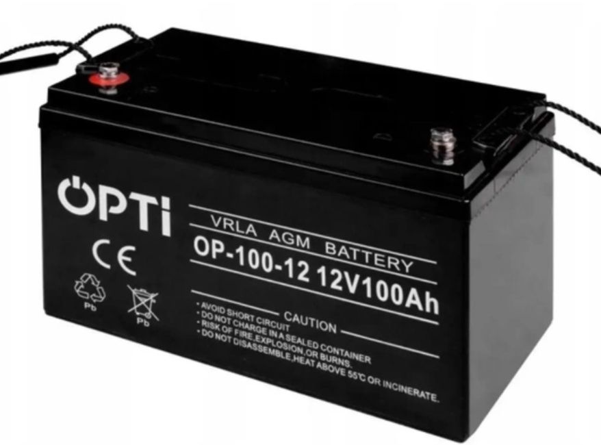 Акумулятор agm volt opti 100 ah