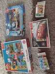 5x puzzle dla dzieci: zygzak McQueen, Tomek i przyjaciele,inne