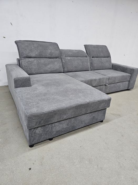 Narożnik prosto od producenta rozkładany regulowane zagłówki