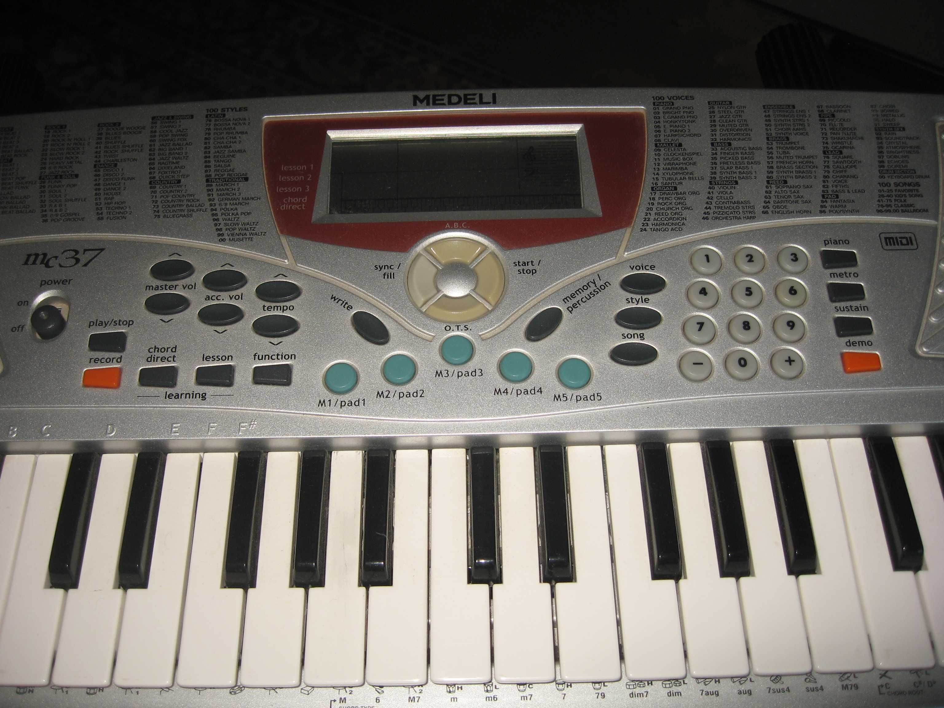 Дитячий синтезатор Medeli MC-37 Б/в