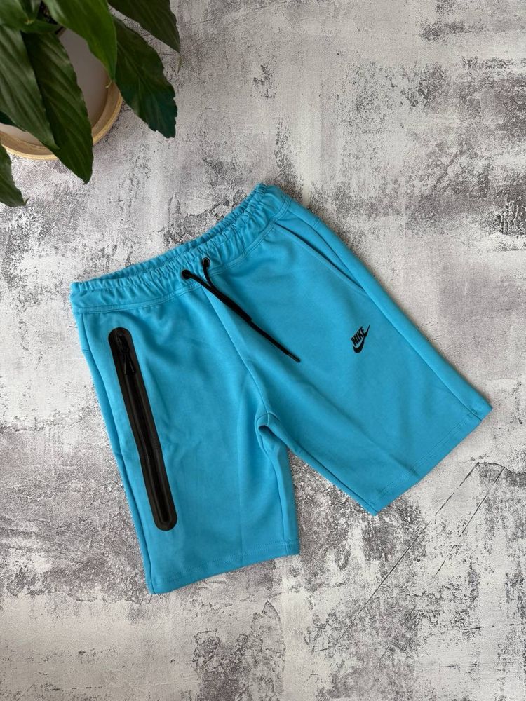 Шорти nike tech fleece найк теч фліс чорні сірі білі  сині s m l xl