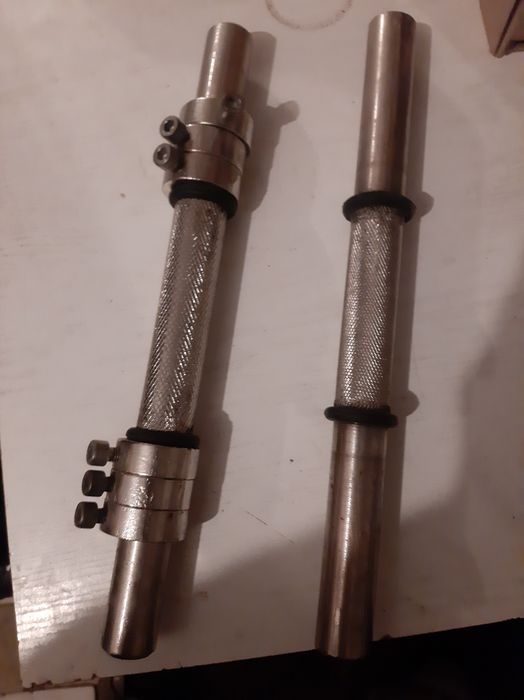 Gryfy do hantli 2szt + 6szt zacisków