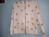 Coccodrillo modna bluza z kapturem rozpinana r.134