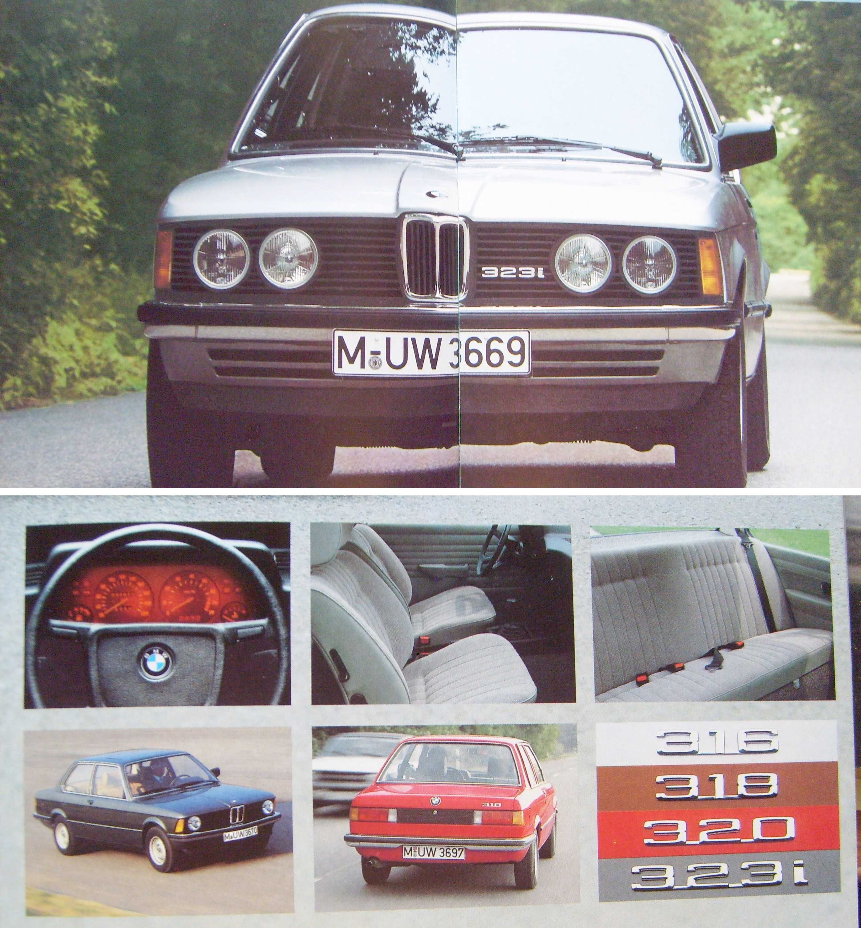 BMW 1980 * 3 E21, 5 E12, 7 E23, 6 E24, M1 E26 / prospekt stan BDB