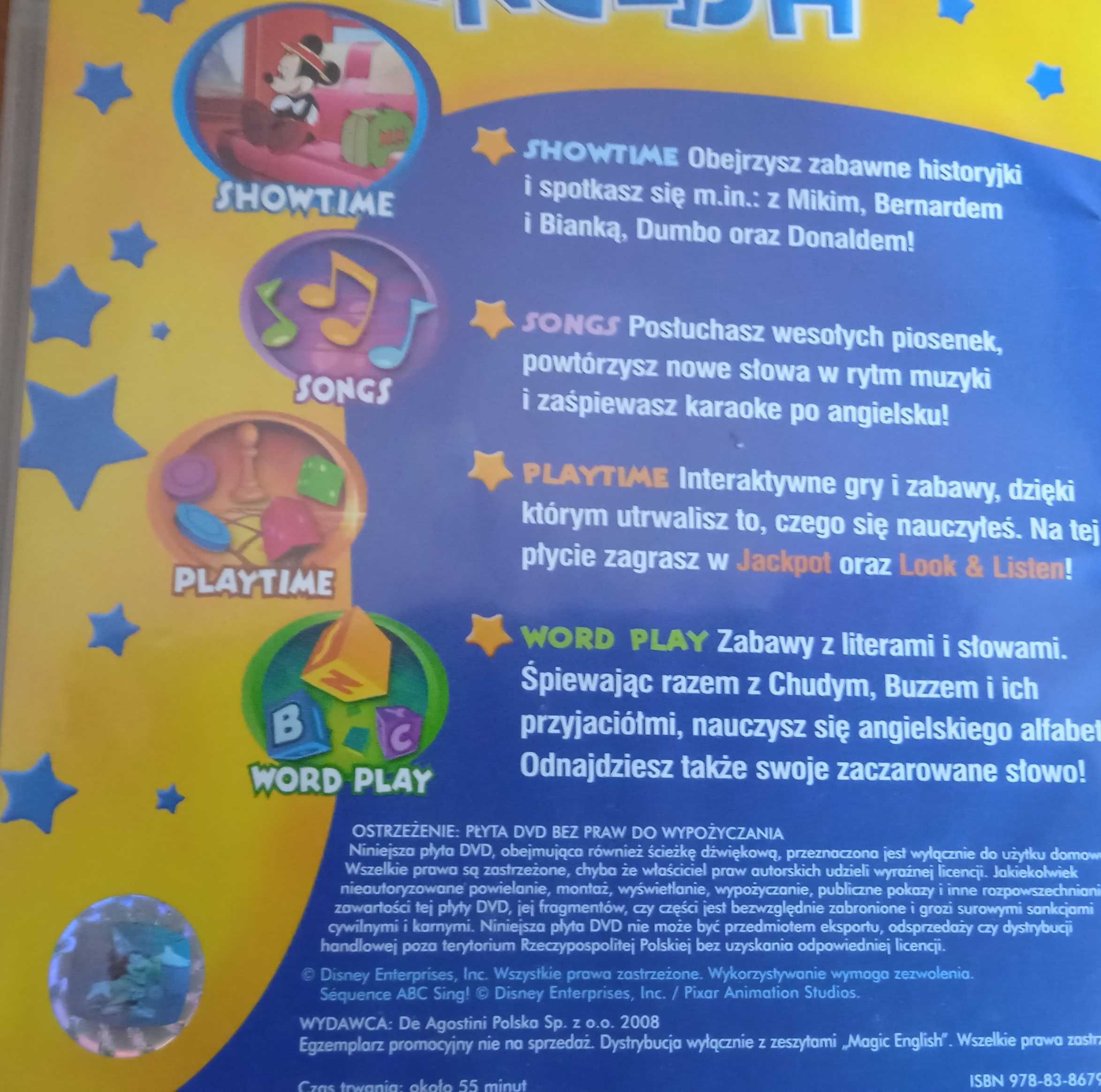 Język angielski dla dzieci z Disney DVD