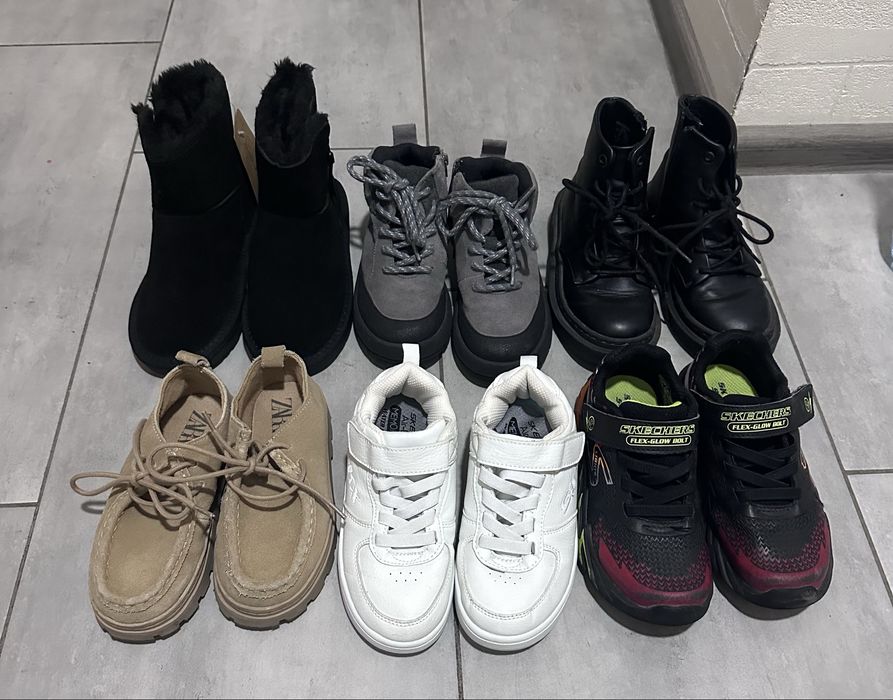 Чобітки дитячі zara, skechers