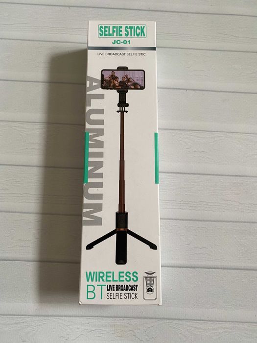 Штатив трипод для телефона селфі палиця з кнопкою-пультом Bluetooth