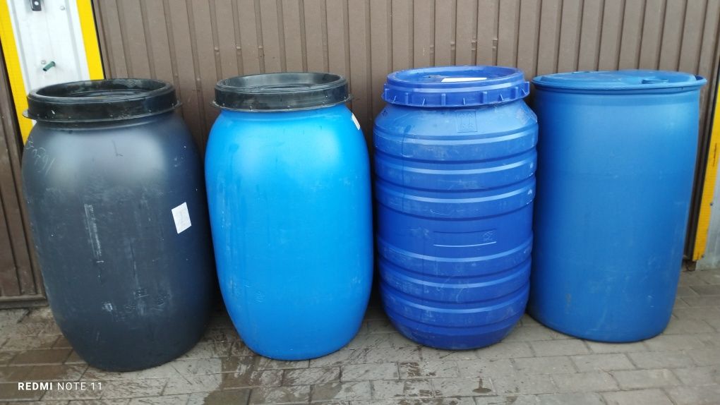 Beczki plastikowe 220 l na deszczówkę pomosty paliwo NOWA DOSTAWA