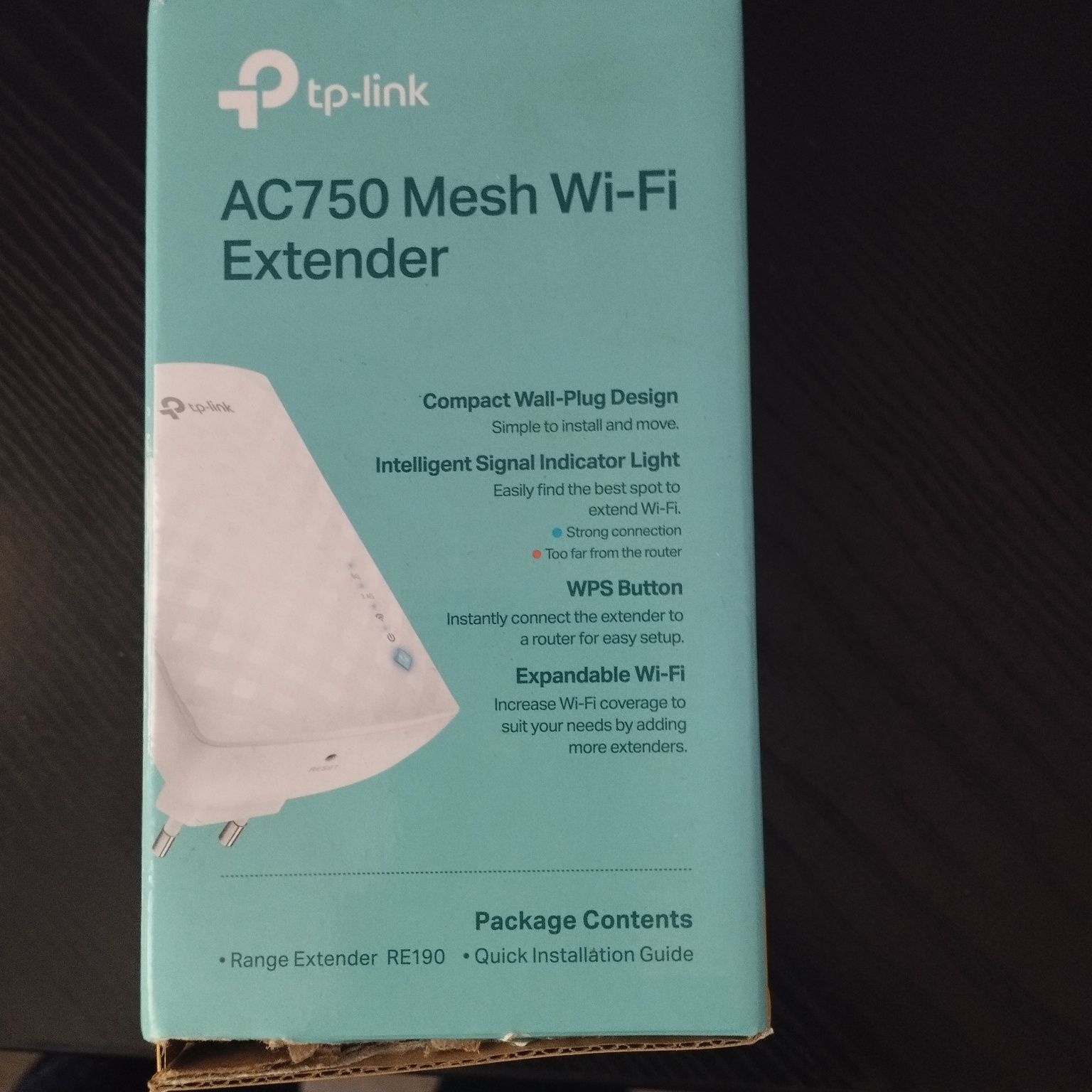Wzmacniacz wi-fi TP link Ac750 Re190