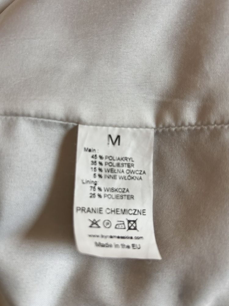 Bynamesakke klasyczny płaszcz trencz boucle jasmy M